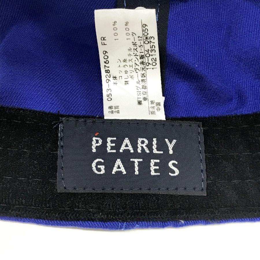 新品タグ付き　パーリーゲイツ　ゴルフキャップ　サイズFR PEARLY GATES パーリーゲイツ キャップ ブルー系 FR ゴルフ