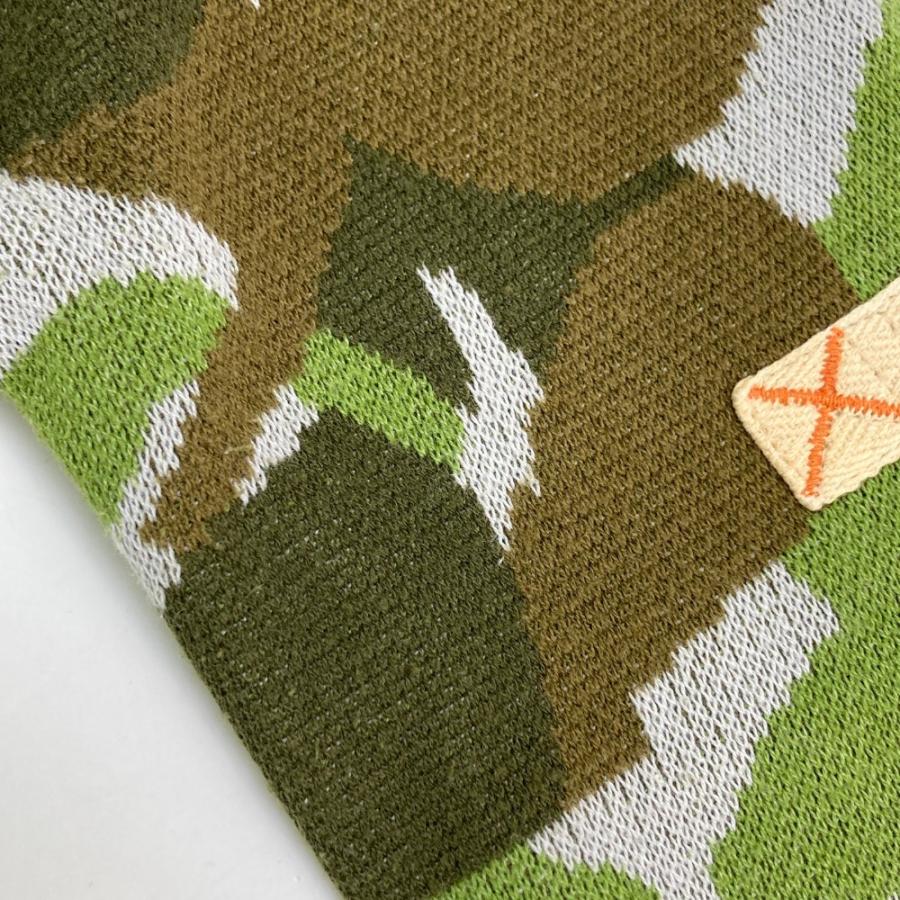 RUSSELUNO ラッセルノ ニット ジップジャケット カモフラ 迷彩柄