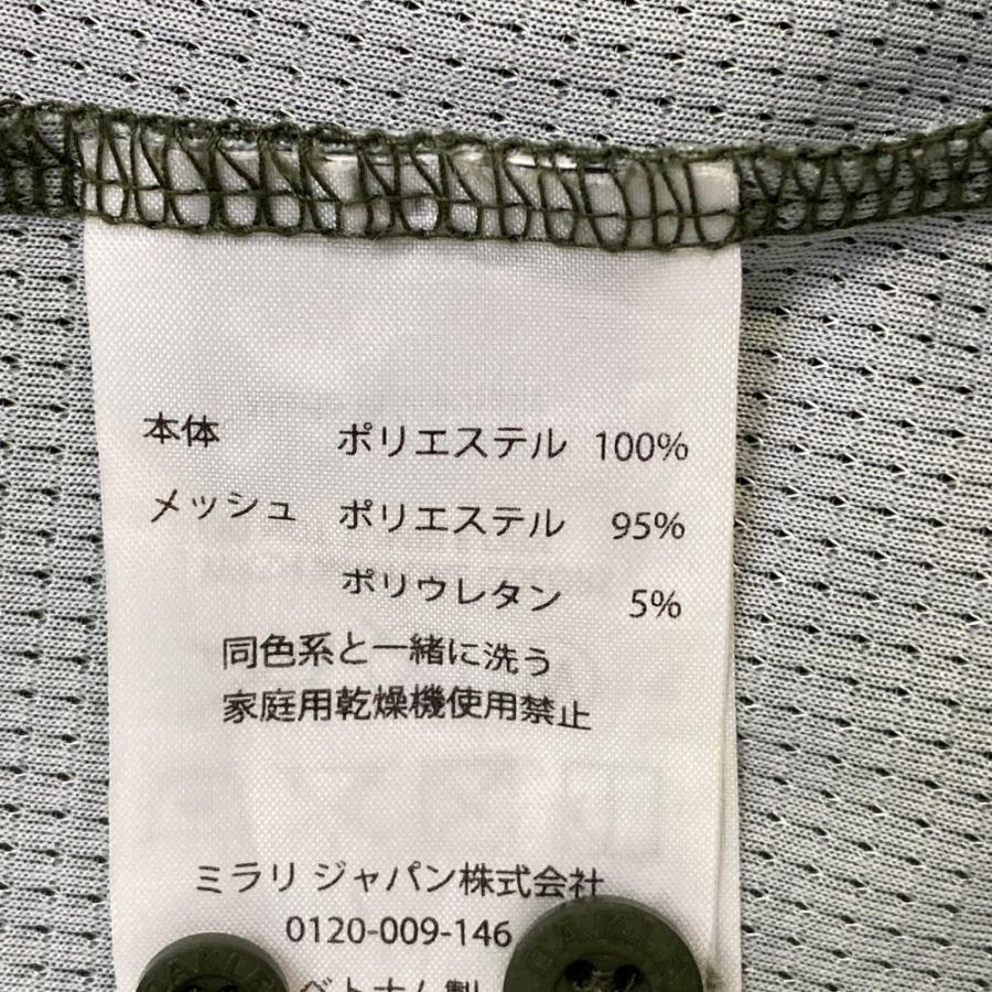 OAKLEY オークリー 434187JP 半袖ポロシャツ ボタンダウン 総柄 カーキ