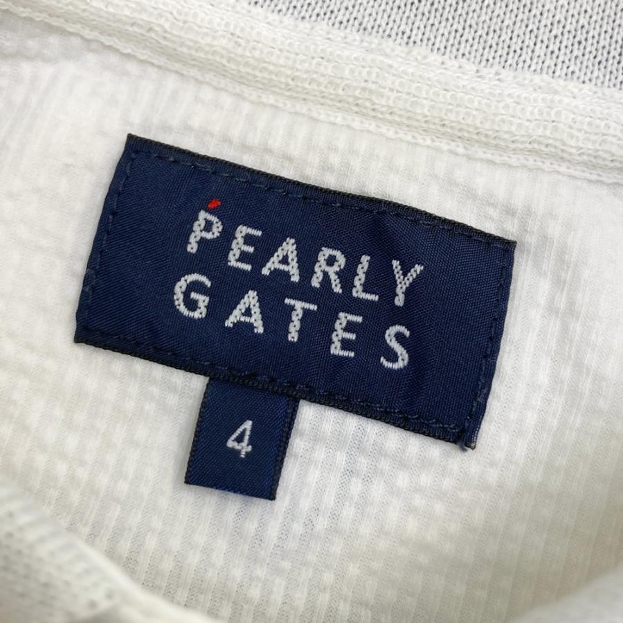 PEARLY GATES パーリーゲイツ 半袖ポロシャツ シアサッカー ホワイト系