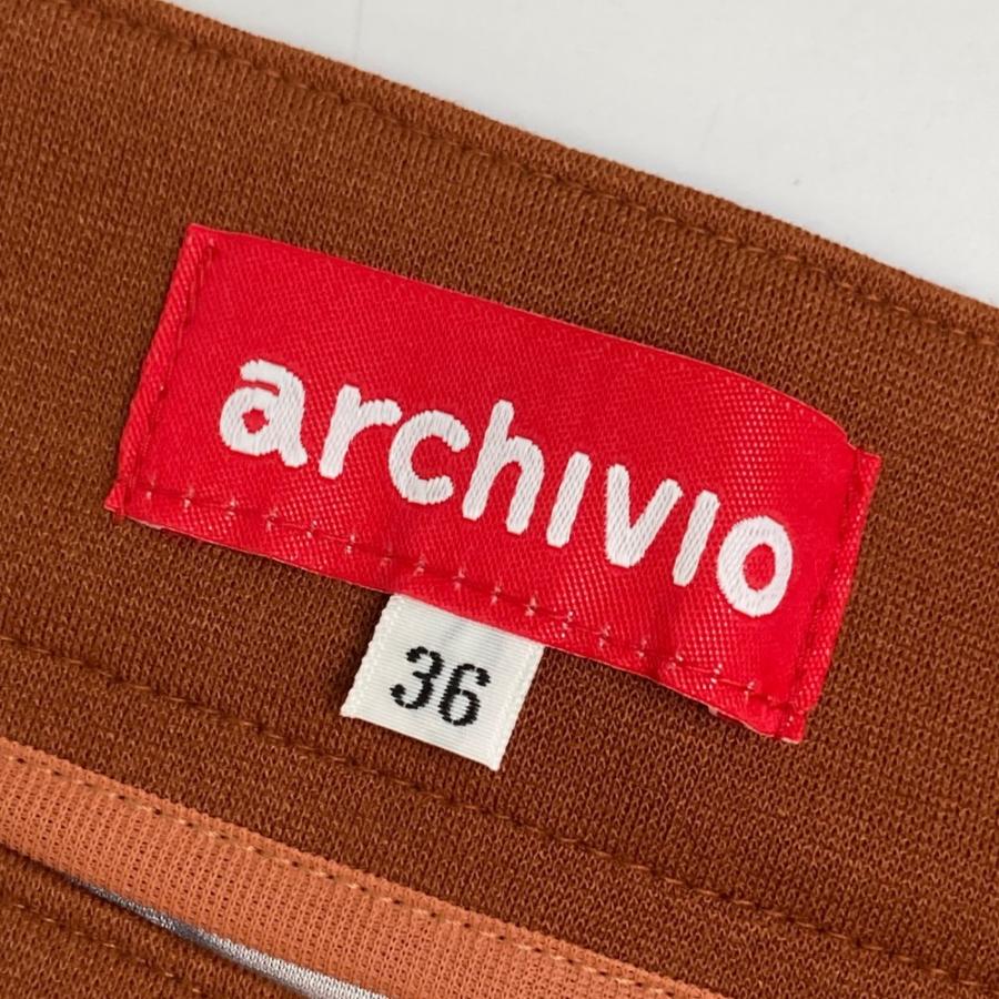 新品】ARCHIVIO アルチビオ スカート チェック柄 ブラウン系 36 ゴルフ