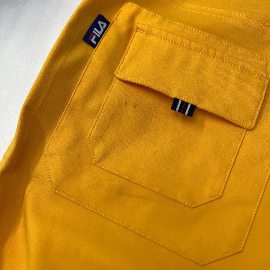 FILA GOLF フィラゴルフ ロングパンツ イエロー系 M ゴルフウェア