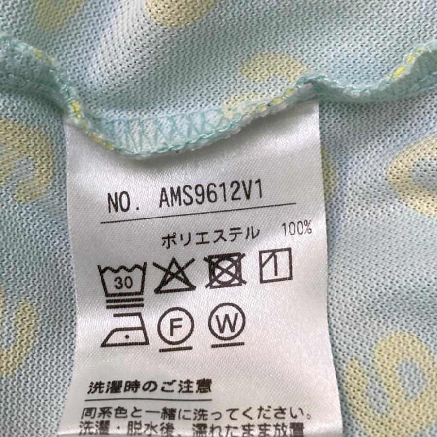 AND PER SE アンパスィ 半袖ポロシャツ 総柄 ブルー系 M ゴルフ