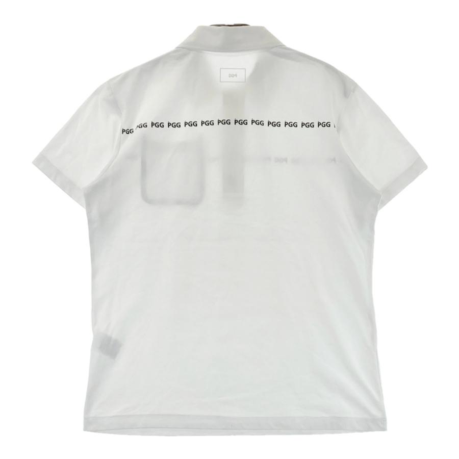 【美品】PGG パーリーゲイツ　半袖　ポロシャツモッホワイト S Mサイズ PGG PEARLY GATES パーリーゲイツ 半袖ポロシャツ ホワイト系 4