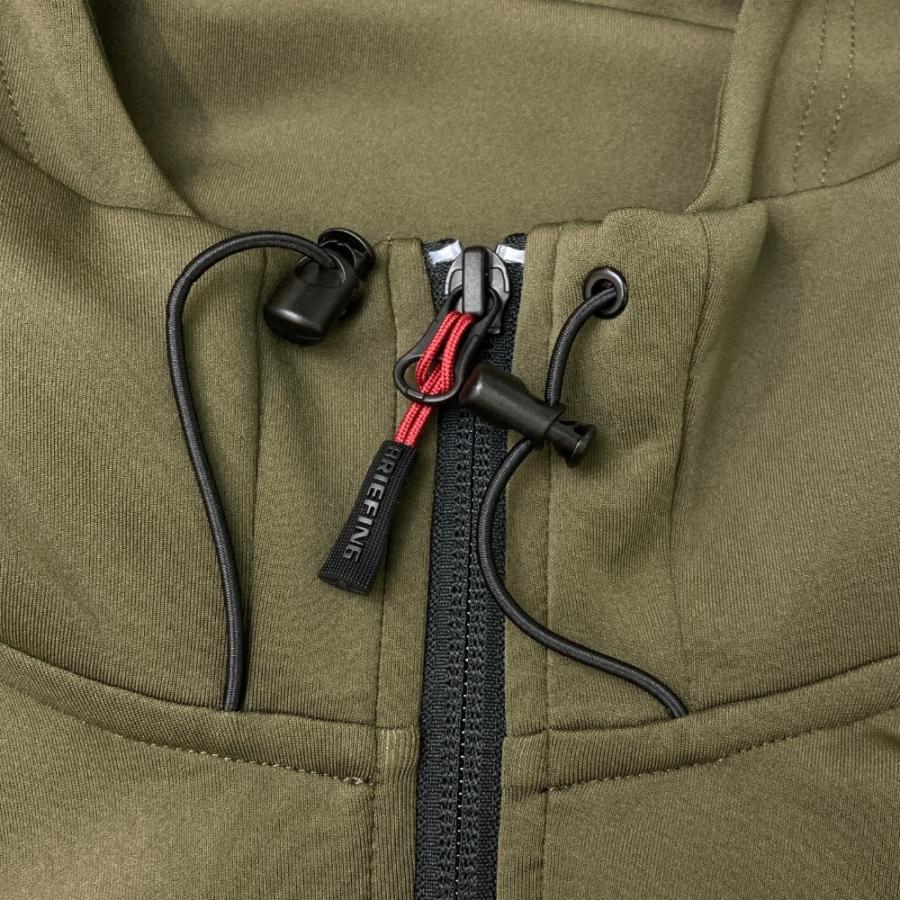 BRIEFING ゴルフ　今期新作　完売品　 フルジップ　パーカー BRIEFING GOLF ブリーフィング フルジップパーカー カーキ系 L