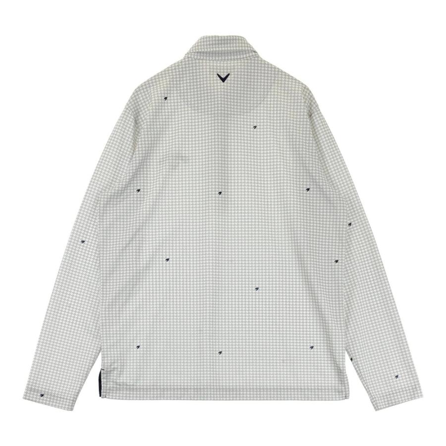 CALLAWAY キャロウェイ 長袖ポロシャツ ボタンダウン 千鳥格子柄