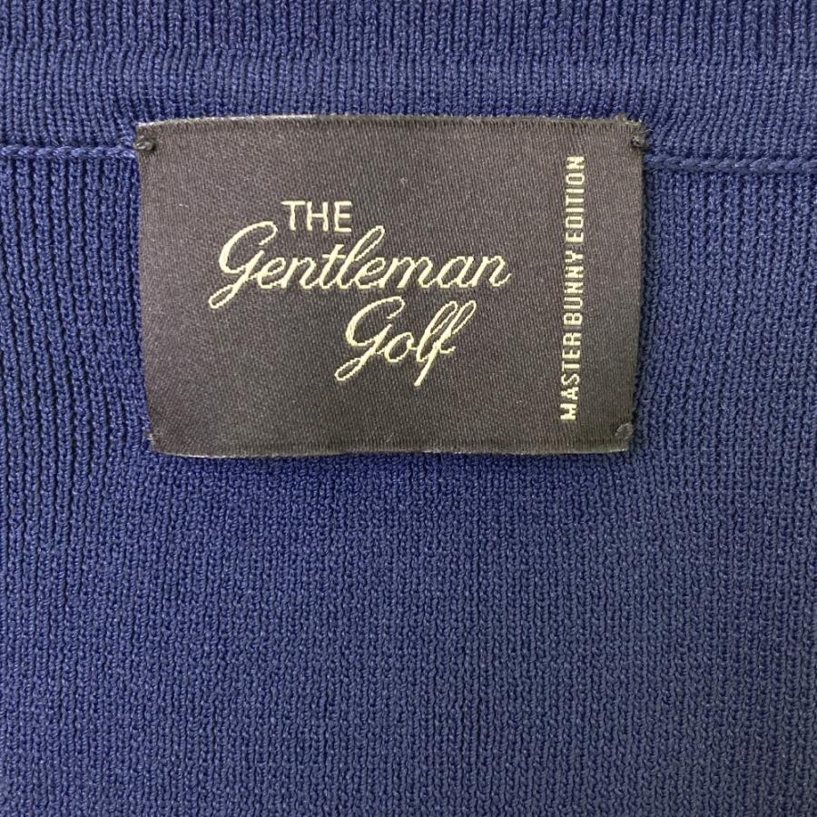 サイズ：4 MASTER BUNNY EDITION マスターバニーエディション THE GENTLEMAN GOLF ニット テーラードジャケット  ネイビー系 [240101459792] ゴルフウェア メンズ ストスト MASTER BUNNY EDITION マスターバニーエディション THE GENTLEMAN GOLF