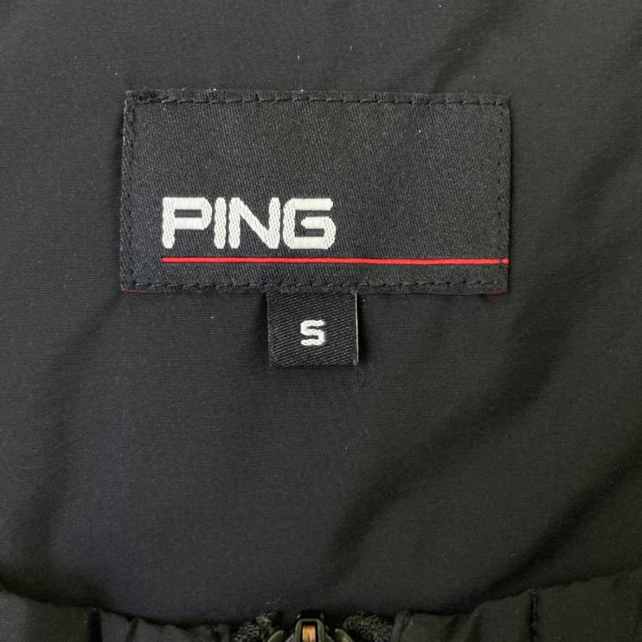 PING ピン 2024年 ノーカラー中綿ジャケット ブラック系 S ゴルフ
