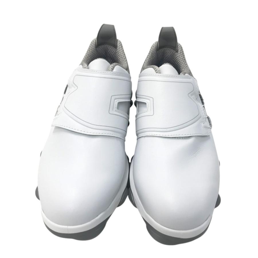 お*な様 美品　フットジョイ FootJoy ゴルフシューズ 55522J ホワ 新品】フットジョイ ゴルフシューズ 白×グレー 55522J TOUR