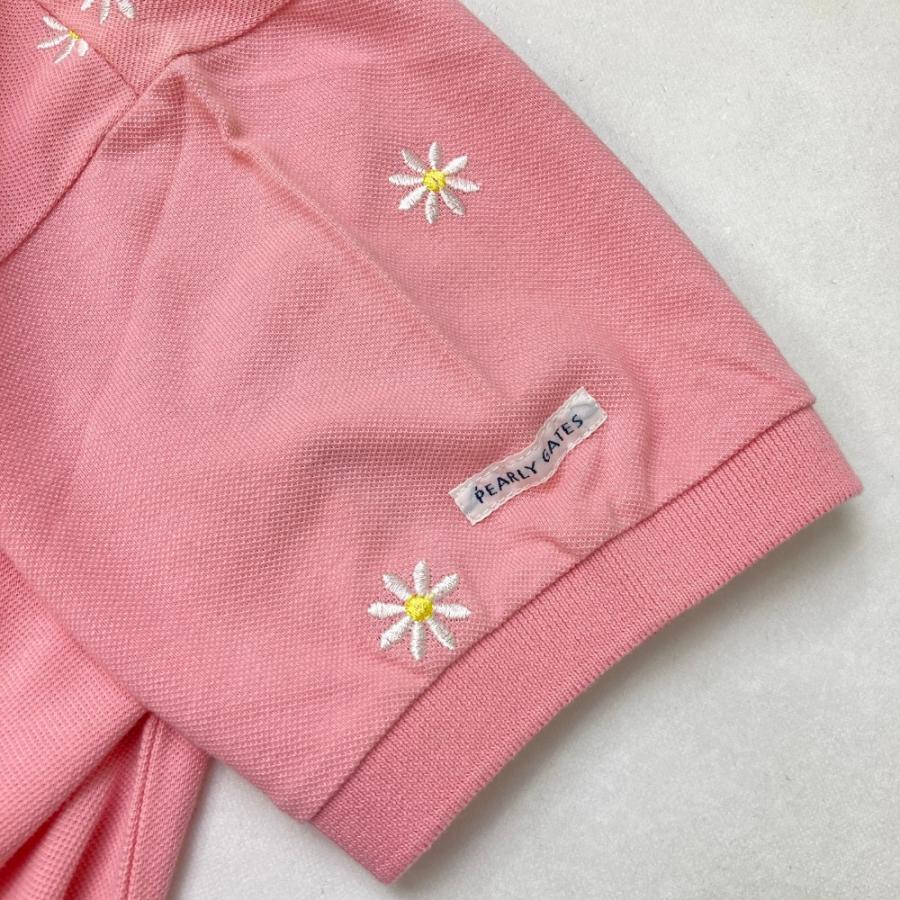 JACK BUNNY ジャックバニー 半袖ポロシャツ 花 総柄 ピンク系 4 ゴルフ