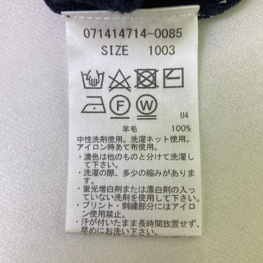 サイズ：3 ZOY ゾーイ 071414714 ニット セーター  ネイビー系 [240101460628] ゴルフウェア メンズ ストスト 新品】ZOY ゾーイ 071414714 ニット セーター ネイビー系 3 ゴルフ