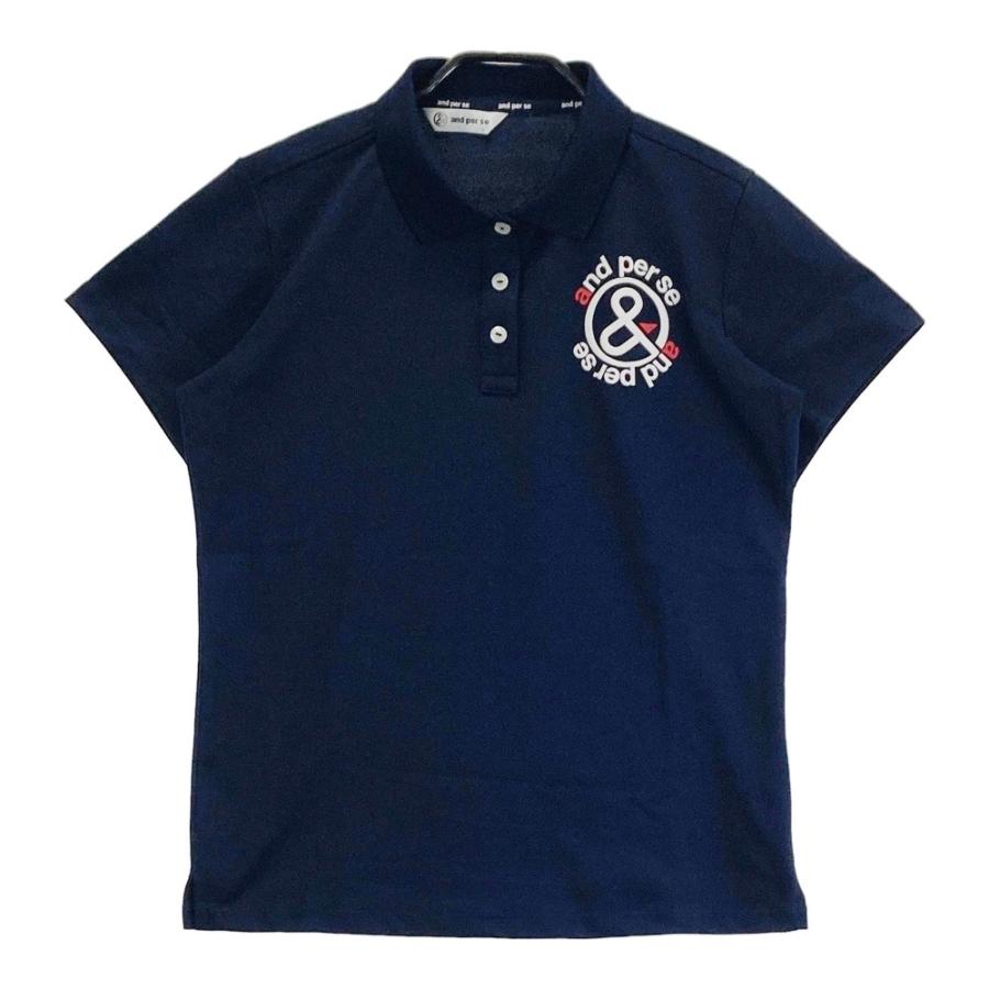 and per se ネイビー L ゴルフシャツ