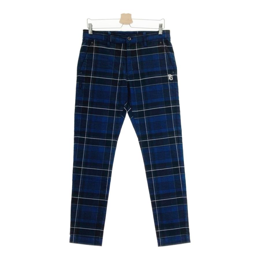 【美品】パーリーゲイツ ゴルフ パンツ ネイビー メンズ チェック 5 PEARLY GATES パーリーゲイツ ストレッチパンツ チェック柄
