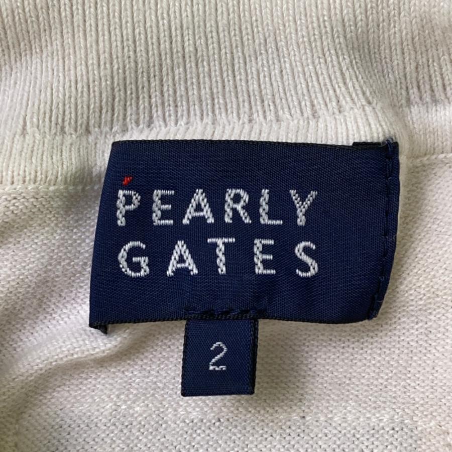 PEARLY GATES パーリーゲイツ 長袖 ニットセーター ホワイト系 2