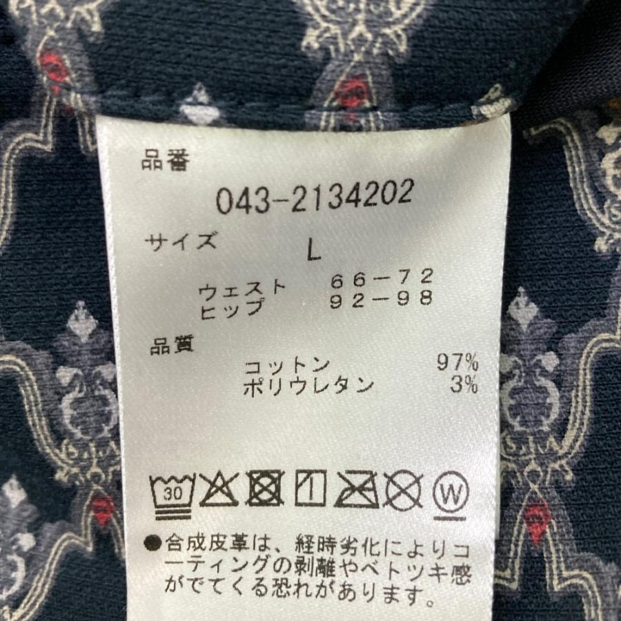 ST ANDREWS セントアンドリュース ストレッチスカート 総柄 ブラック系