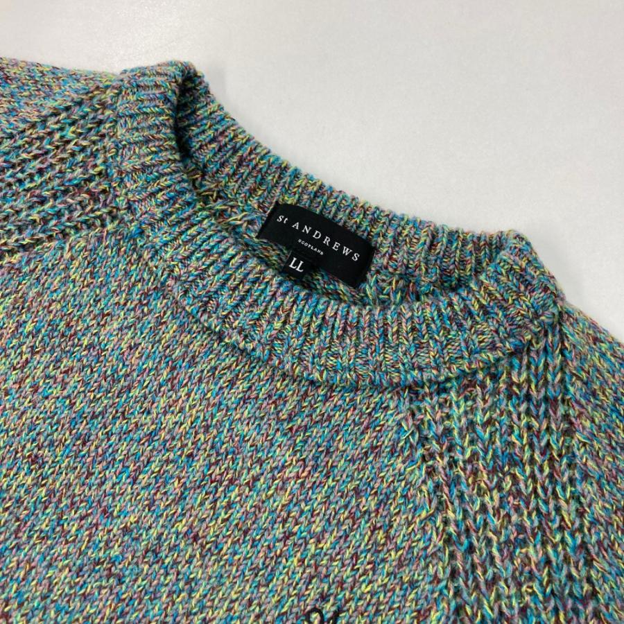 サイズ：LL ST ANDREWS セントアンドリュース 042-2270951 ニット セーター  グリーン系 [240101484210] ゴルフウェア メンズ ストスト St ANDREWS セントアンドリュース ニットセーター グリーン系 LL