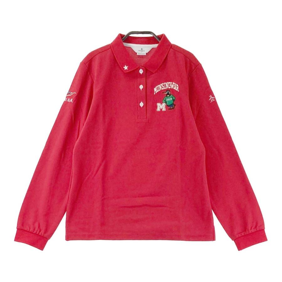 Munsingwear（マンシングウェア） MGWSJB07 長袖ポロシャツ レッド系 L