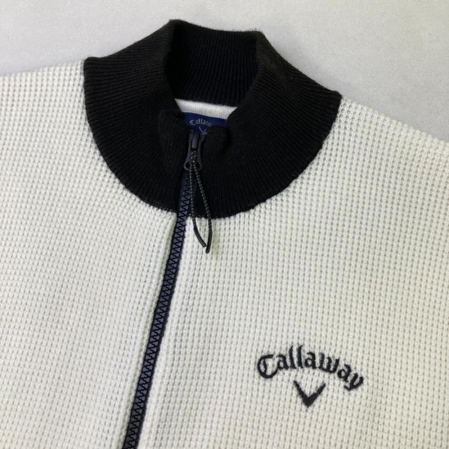 Callaway（キャロウェイ） ニットジャケット ホワイト系 M ゴルフ