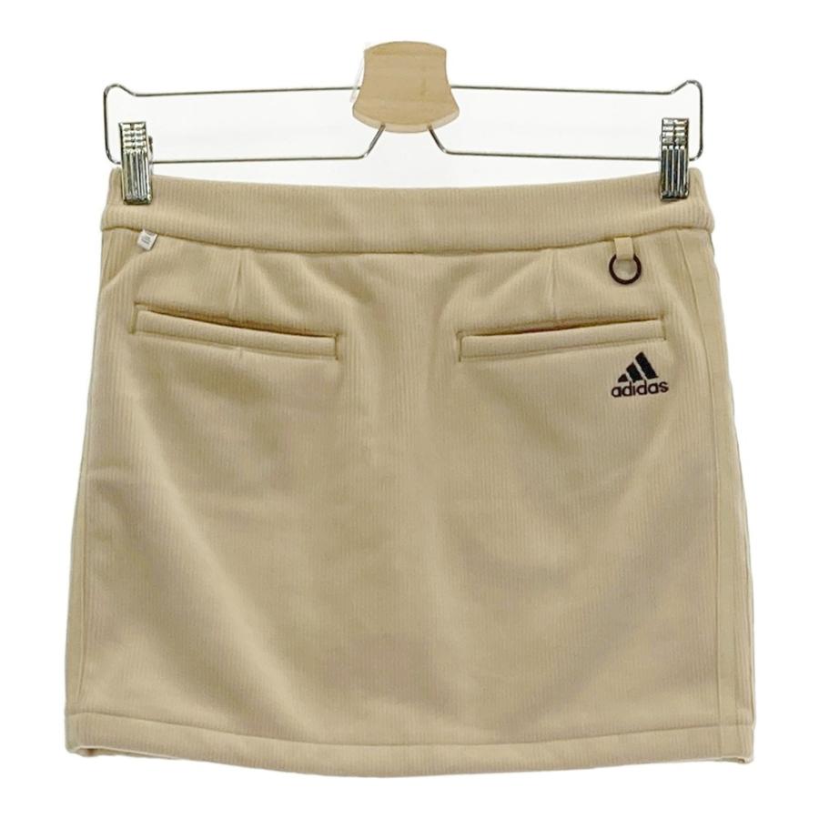 サイズ：M ADIDAS GOLF アディダスゴルフ HI1498 コーデュロイ 長袖ジャケット セットアップ スリーストライプ柄 ベージュ系 [240101461941] ゴルフウェア レディース ストスト ADIDAS GOLF アディダスゴルフ HI1498 コーデュロイ 長袖