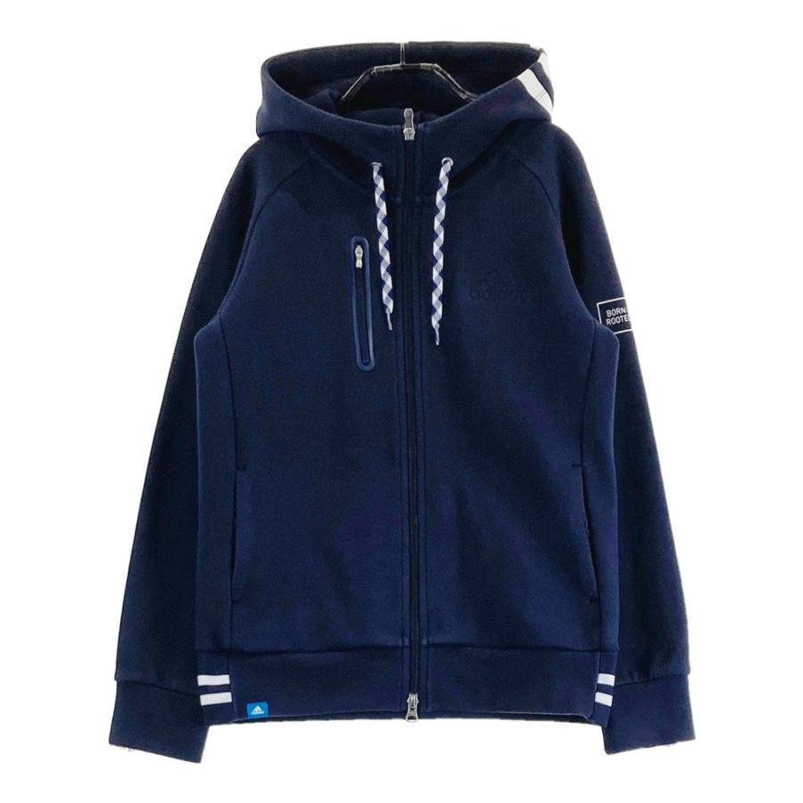 adidasGOLF フリースジップアップパーカー センターロゴ ネイビー ADIDAS GOLF アディダスゴルフ スウェット ジップパーカー ネイビー系