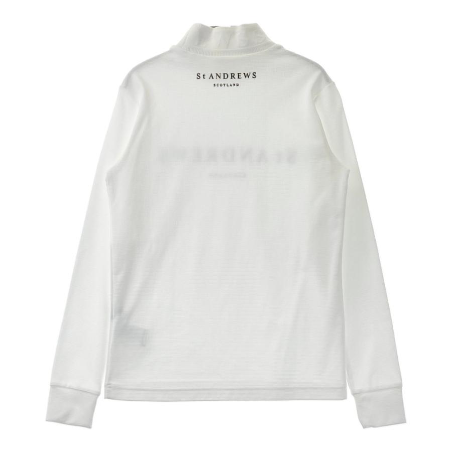 サイズ：S ST ANDREWS セントアンドリュース 2024年 長袖ハイネックTシャツ  ホワイト系 [240101462031] ゴルフウェア レディース ストスト ST ANDREWS セントアンドリュース 2024年 長袖ハイネックTシャツ