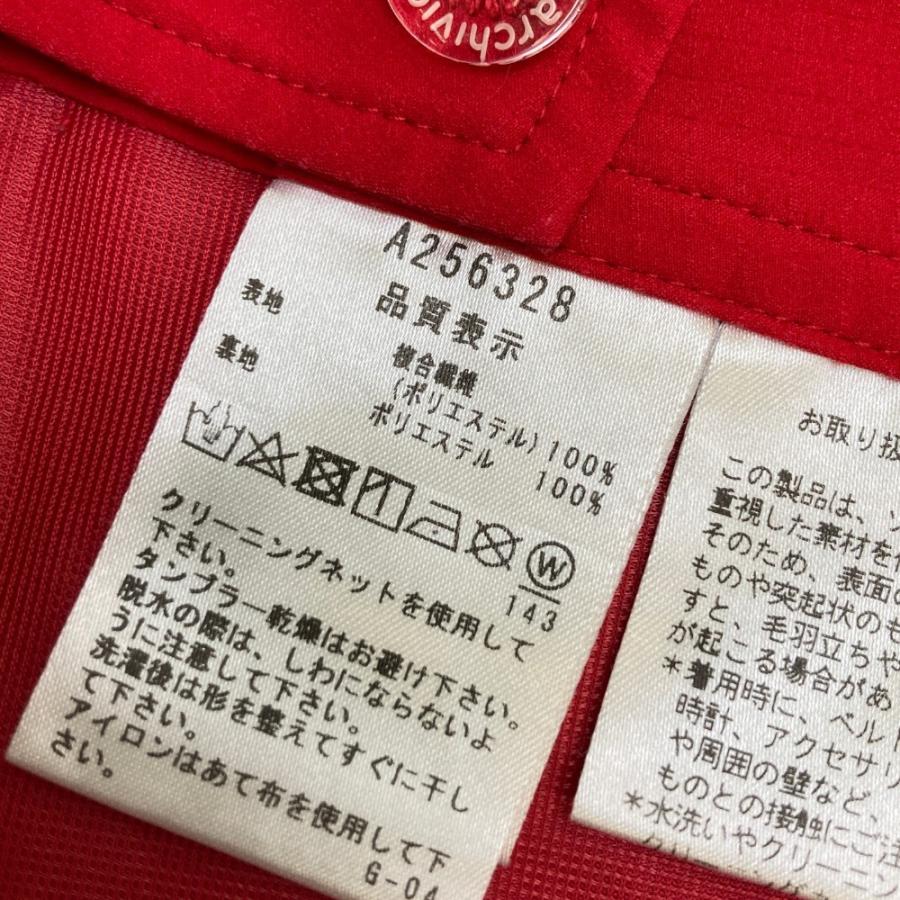 ARCHIVIO アルチビオ 裏地付 プリーツ切替スカート レッド系 38 ゴルフ