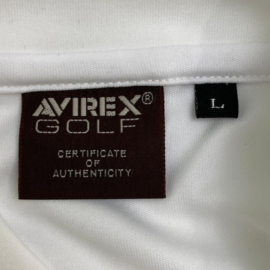 AVIREX GOLF アヴィレックスゴルフ ハイネック 半袖Tシャツ ホワイト系
