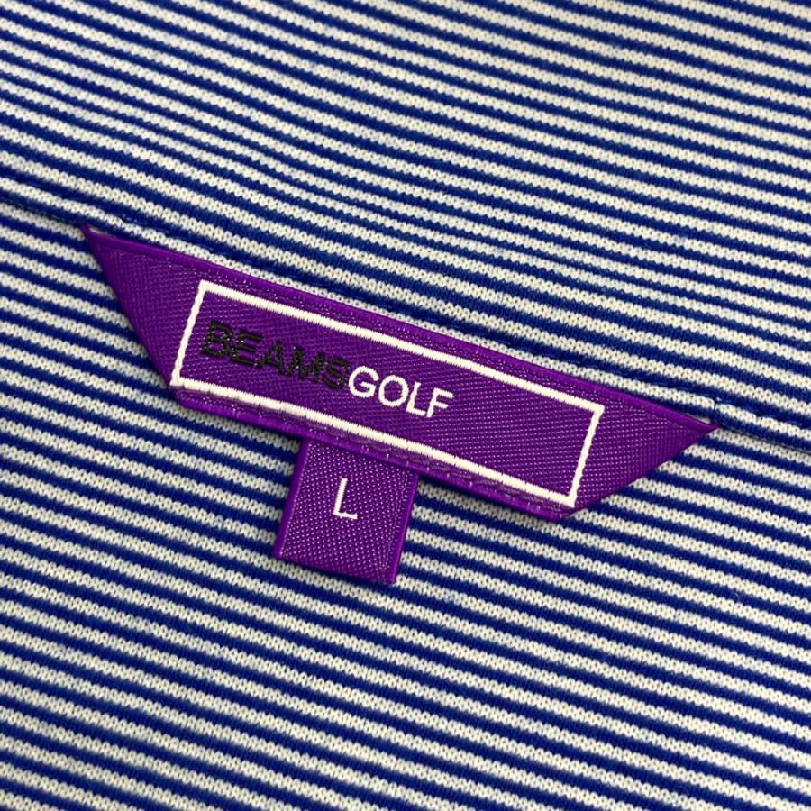 BEAMS GOLF ビームスゴルフ ハーフジップ 長袖Tシャツ ブルー系 L