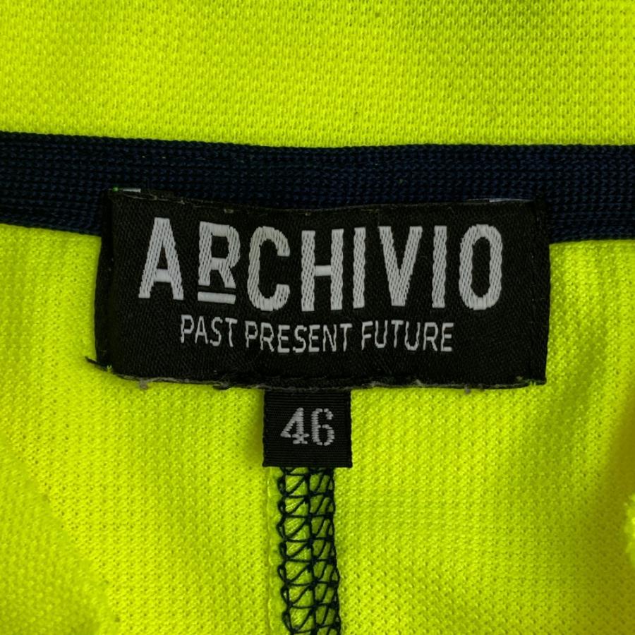 ARCHIVIO アルチビオ ハイネック 半袖Tシャツ イエロー系 46 ゴルフ