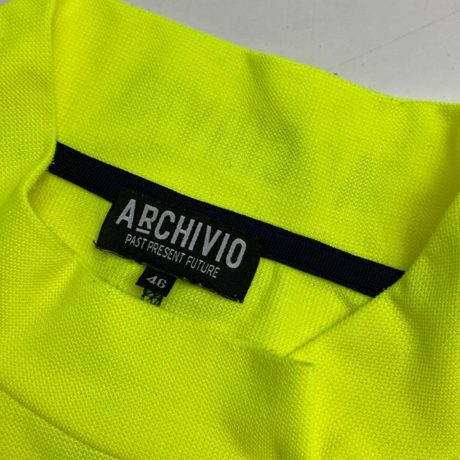 ARCHIVIO アルチビオ ハイネック 半袖Tシャツ イエロー系 46 ゴルフ