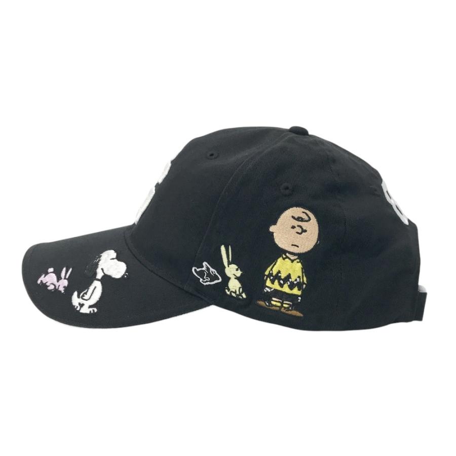 PEARLY GATES パーリーゲイツ ×PEANUTS キャップ スヌーピー ブラック