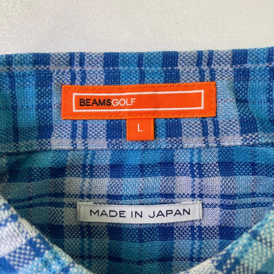 BEAMS GOLF ビームスゴルフ 長袖シャツ ボタンダウン チェック柄