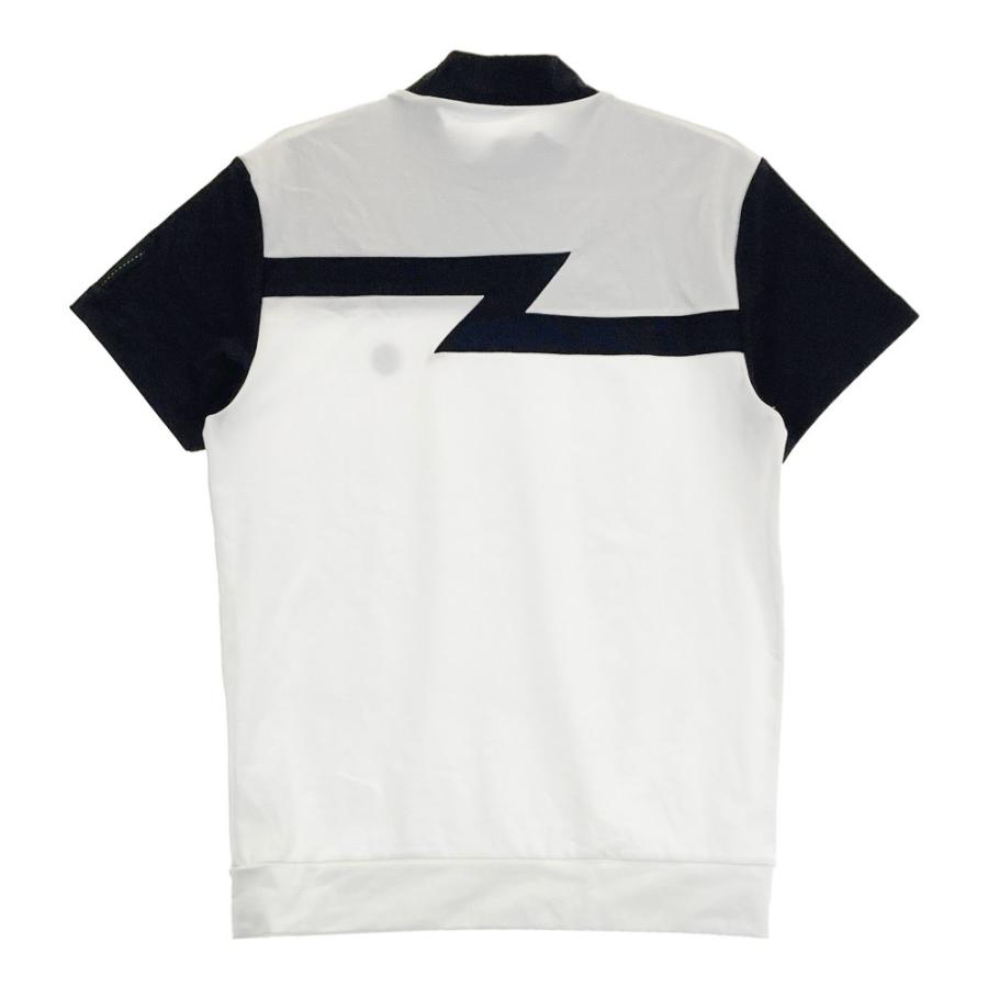 サイズ：M IZREEL イズリール 2024年モデル ハイネック 半袖Tシャツ  ホワイト系 [240101462801] ゴルフウェア メンズ ストスト IZREEL イズリール 2024年モデル ハイネック 半袖Tシャツ