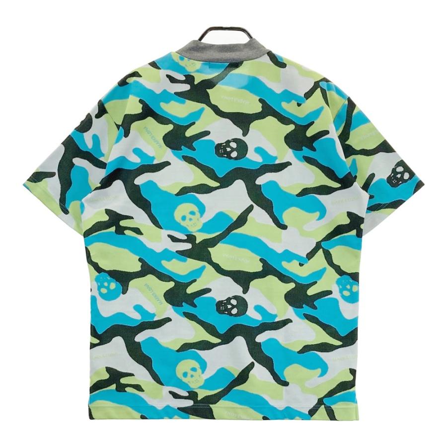 マーク&ロナ　カモフラ　迷彩　スカル　ドクロ　半袖　シャツ　MARK＆LONA マーク&ロナ カモフラ 迷彩 スカル ドクロ 半袖 シャツ