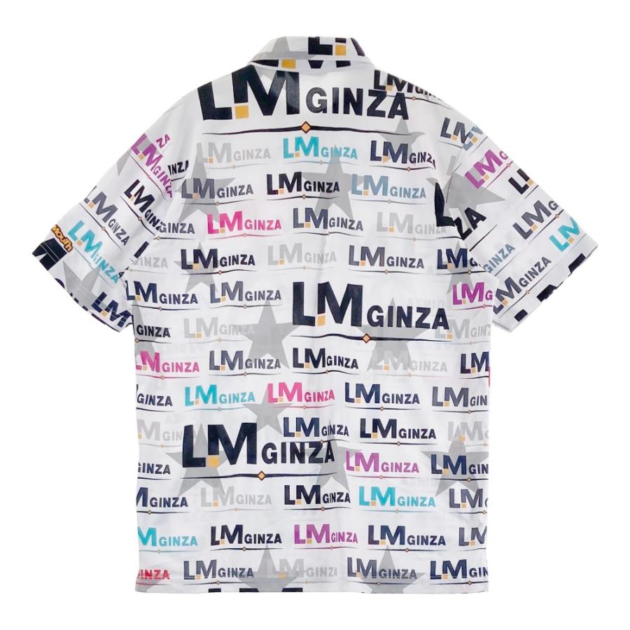 LOUD MOUTH ラウドマウス 銀座店限定 半袖ポロシャツ LM GINZA 総柄