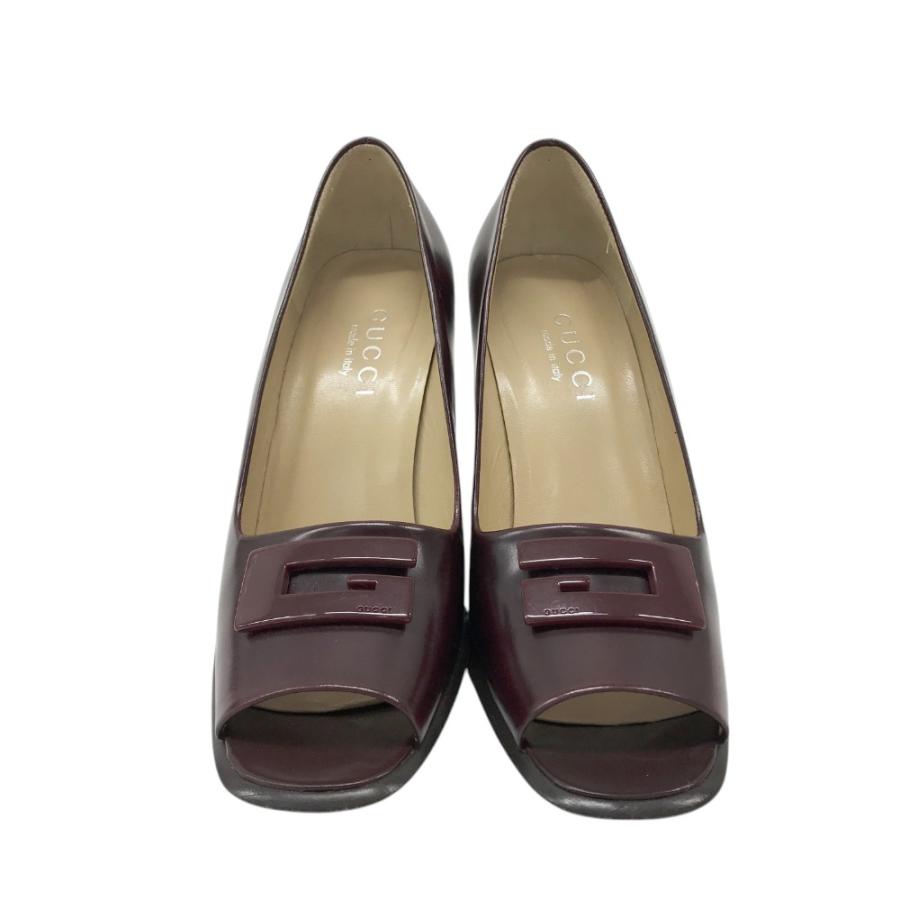 GUCCI グッチ 101 0161 0 スクエアオープントゥパンプス