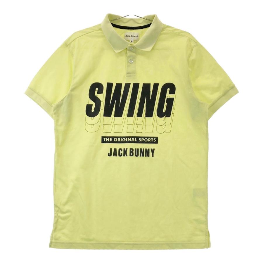 Jack Bunny!! イエローポロシャツ サイズ6 JACK BUNNY ジャックバニー 半袖 ポロシャツ イエロー系 6 ゴルフ