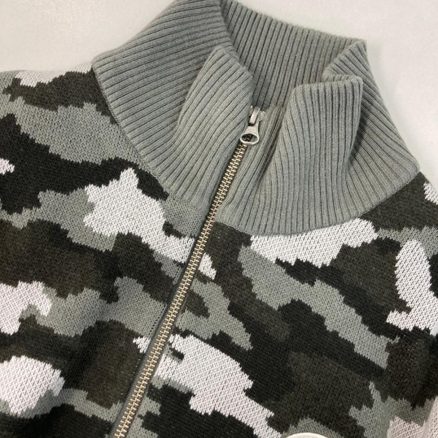 JACK BUNNY ジャックバニー ジップ ニットジャケット カモフラ柄