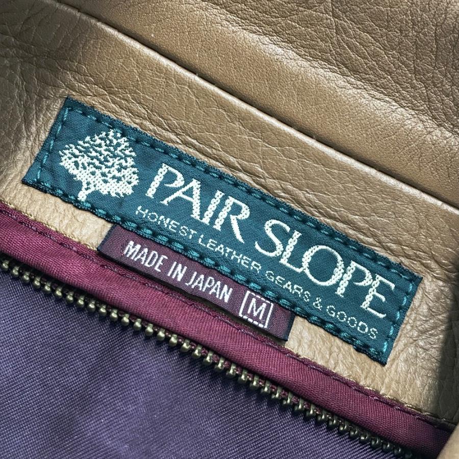 PAIR SLOPE ペアスロープ レザージャケット ブラウン系 M バイクウェア