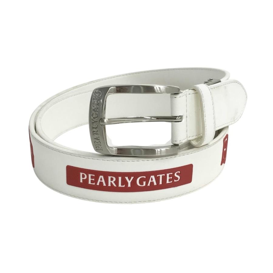 【未使用品】PEARLY GATES GOLF ベルト ホワイト 総文字柄 未使用品】PEARLY GATES GOLF ベルト ホワイト 総文字柄 2025年
