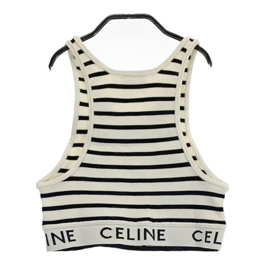 セリーヌ 2A22O372N アスリートブラ ボーダー クロップドタンクトップ 楽天市場】セリーヌ CELINE コットン クロップド ロゴ ボーダー