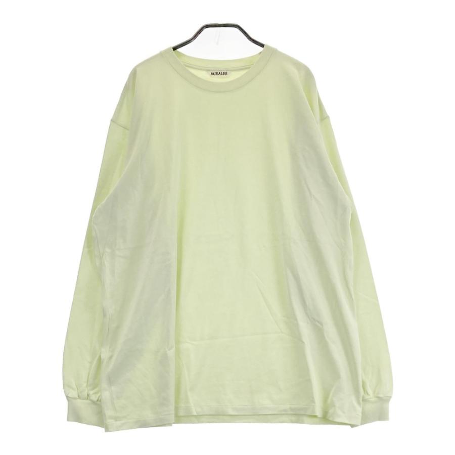 AURALEE グリーン 長袖 トップス サイズ1 タイムセール AURALEE(オーラリー) HIGH GAUGE SHEER RIB TURTLE NECK LONG