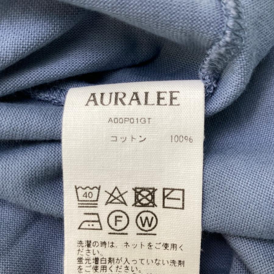 美品】AURALEE オーラリー A00P01GT 長袖Tシャツ ブルー系 5