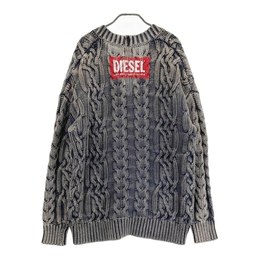 DIESEL ディーゼル A09485 K-ELINDO ニット カーディガン グレー
