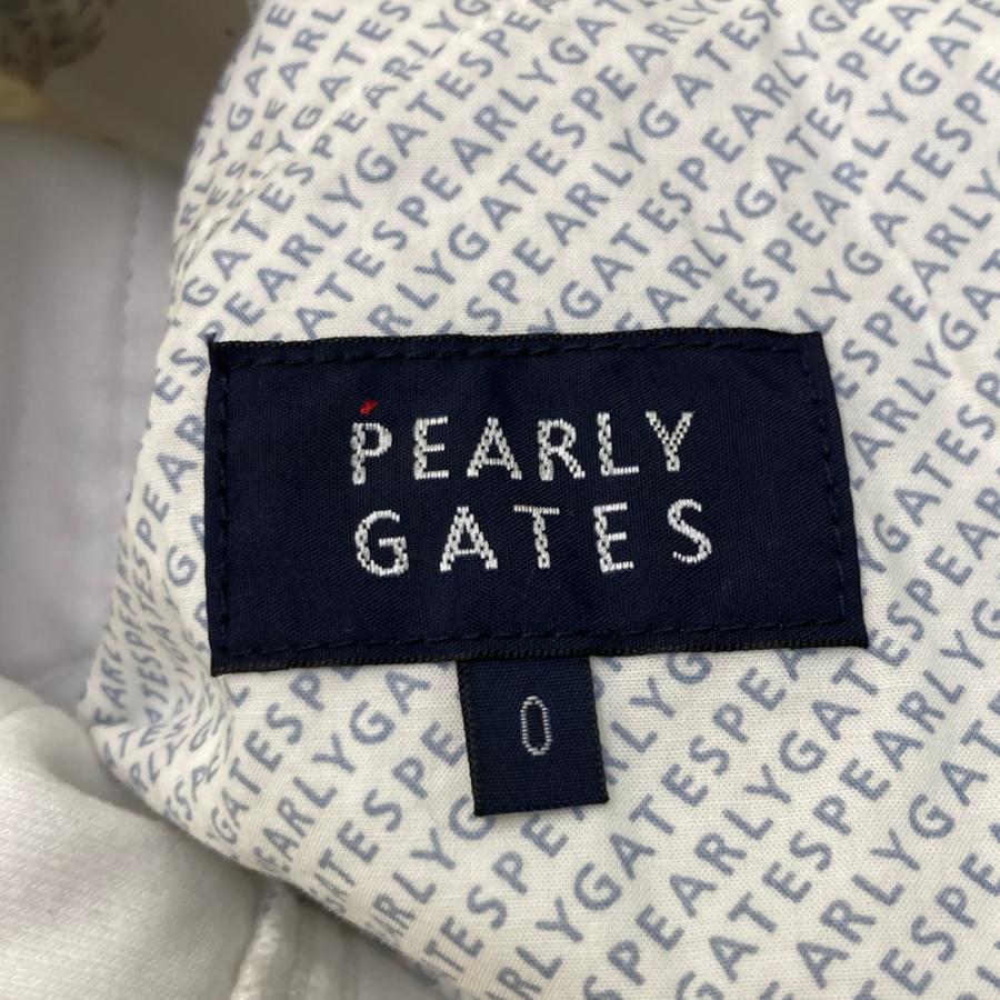 PEARLY GATES パーリーゲイツ 2025年モデル 裏起毛 ロングパンツ 総柄 ホワイト系 0 ゴルフウェア レディースの画像