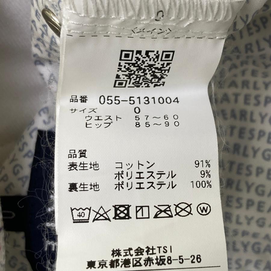 PEARLY GATES パーリーゲイツ 2025年モデル 裏起毛 ロングパンツ 総柄 ホワイト系 0 ゴルフウェア レディースの画像