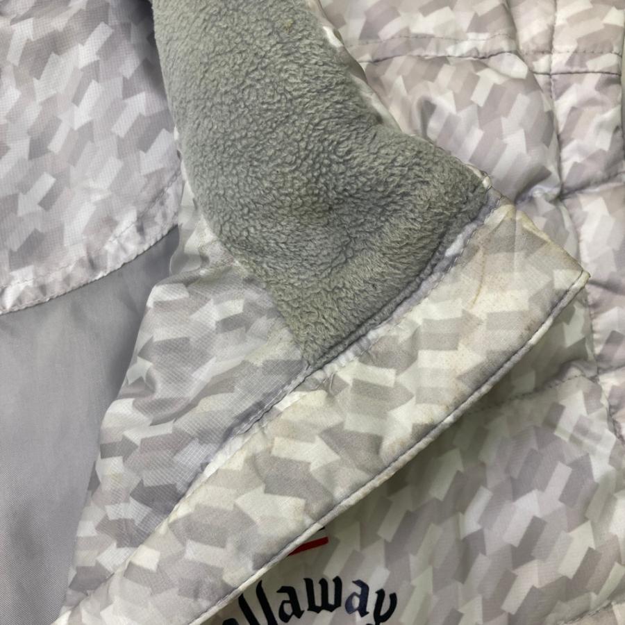 CALLAWAY キャロウェイ 2WAY ダウンジャケット 総柄 ホワイト系 L