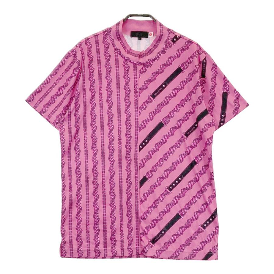 DANCE WITH DRAGON ダンスウィズドラゴン 半袖ハイネックTシャツ 総柄