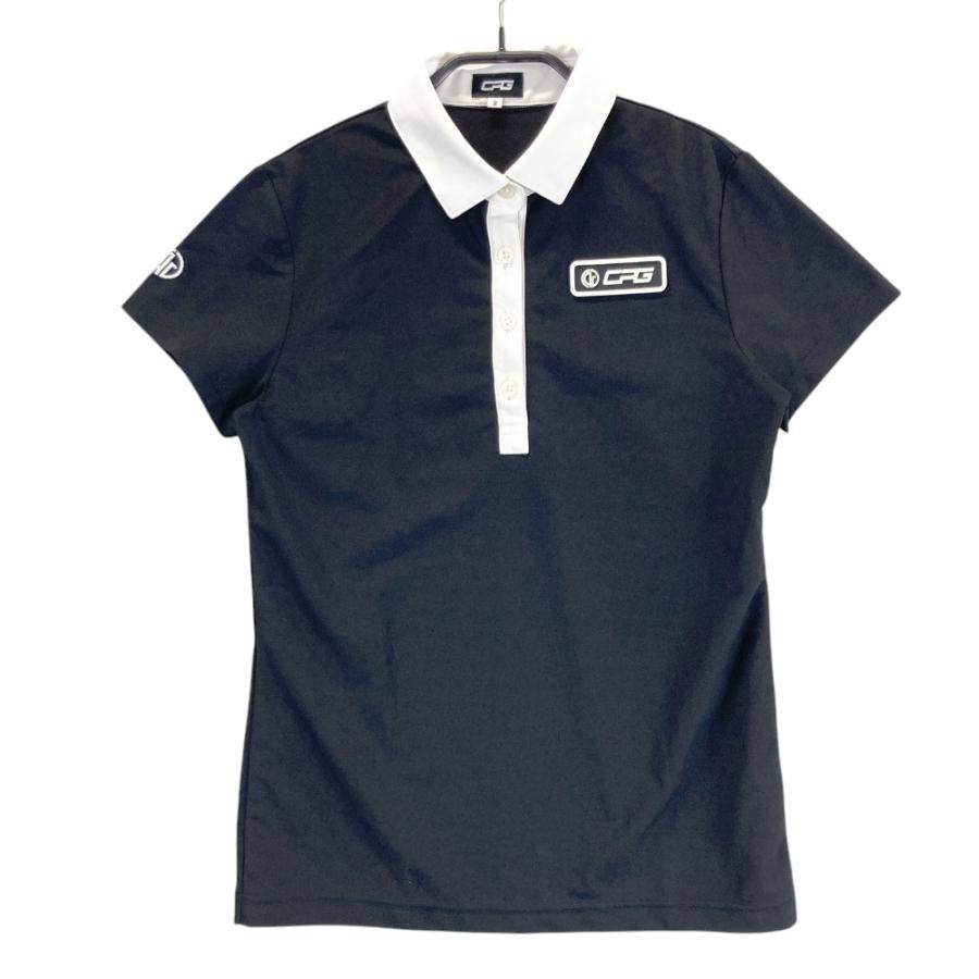 新品未使用タグ付き CPG GOLF シーピージーゴルフ 半袖 CPG GOLF シーピージーゴルフ 半袖ポロシャツ ブラック系 2