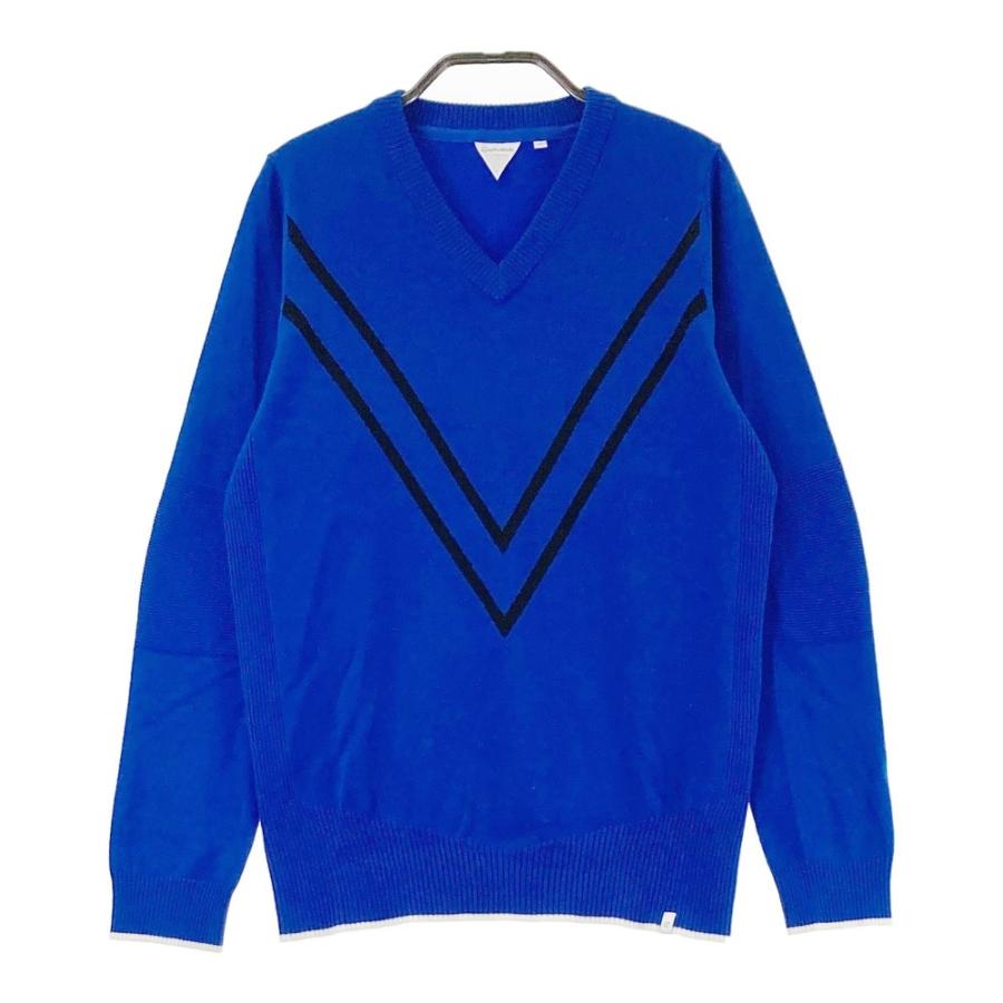 【新品•未使用】TAYLOR MADE テーラーメイド ニット セーター TAYLOR MADE テーラーメイド ニット セーター ブルー系 M ゴルフ